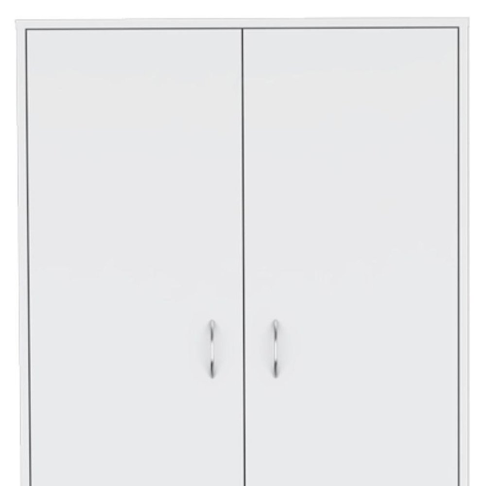White Wood Corner Accent Chest - 19-inch