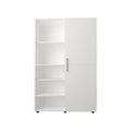 White Wood Corner Accent Chest - 19-inch