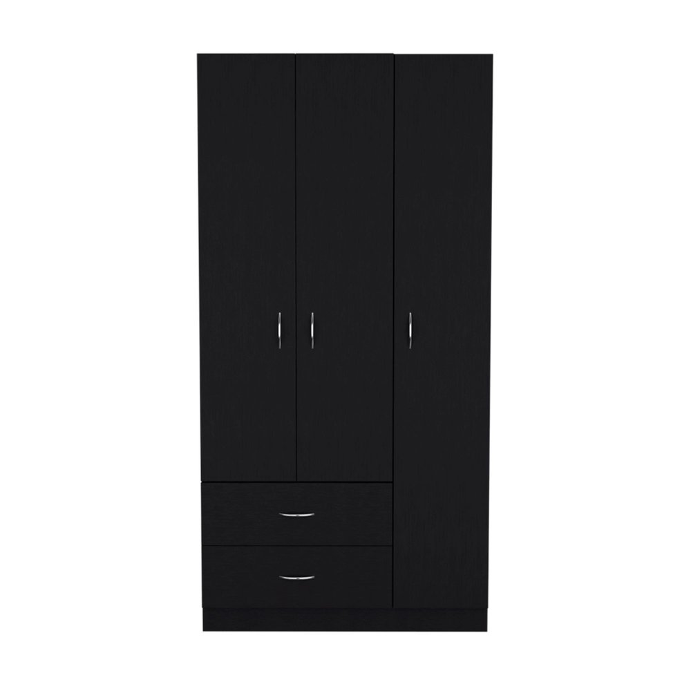 Black Wood Corner Accent Chest - 18-inch
