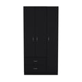 Black Wood Corner Accent Chest - 18-inch