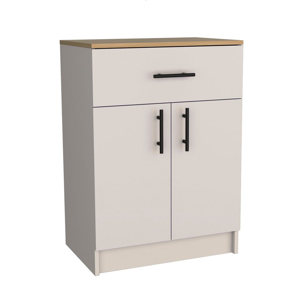 Ivory Wood Pantry or Storage Closet - 34-inch