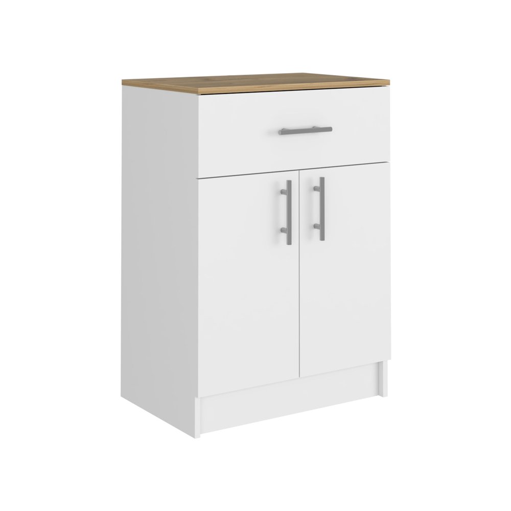 White Wood Pantry or Storage Closet - 34-inch