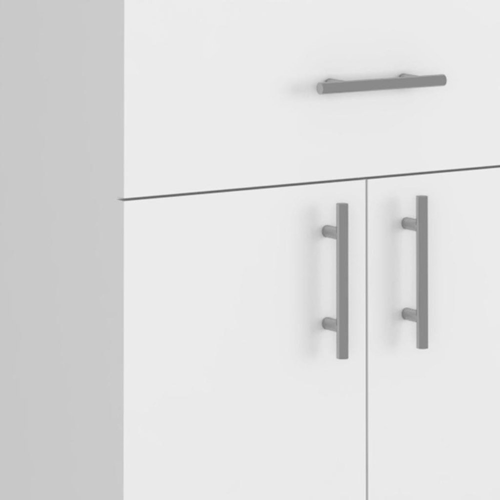 White Wood Pantry or Storage Closet - 34-inch