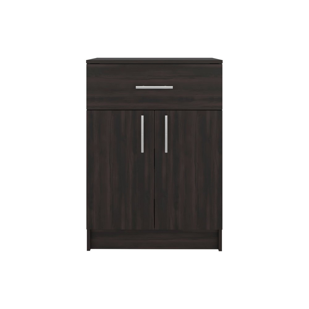 Walnut Wood Pantry or Storage Closet - 33-inch