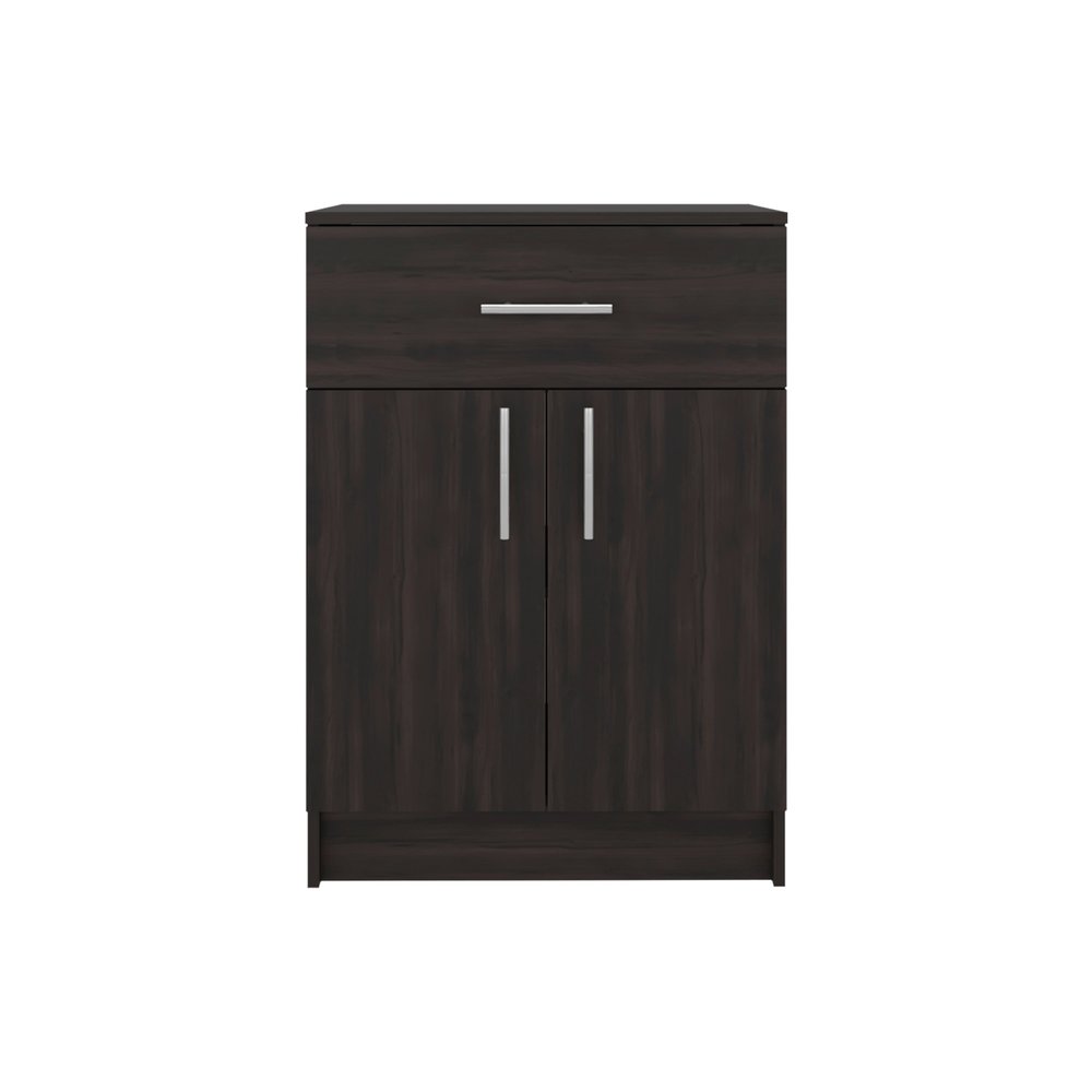 Walnut Wood Pantry or Storage Closet - 33-inch