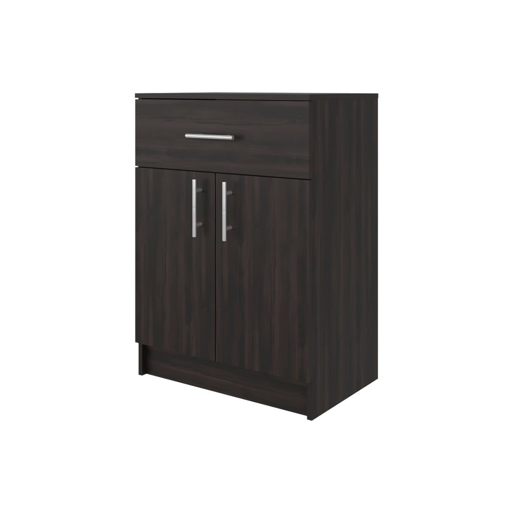 Walnut Wood Pantry or Storage Closet - 33-inch