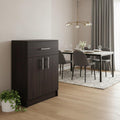 Walnut Wood Pantry or Storage Closet - 33-inch
