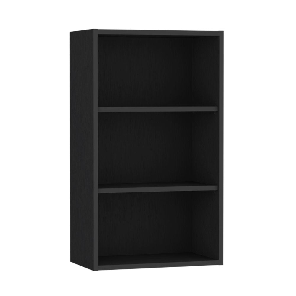 Black Wood Wall Mounted China Cabinet - 21-inch