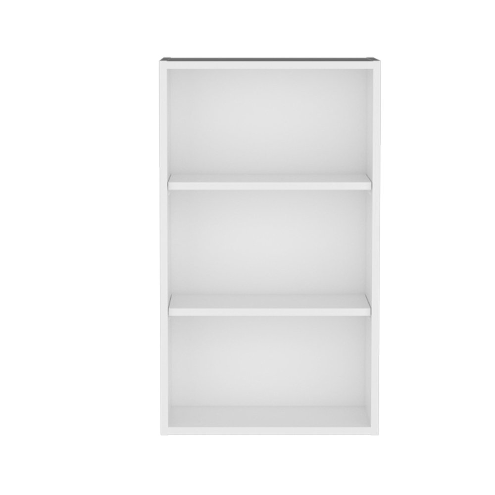 White Wood Wall Mounted China Cabinet - 21-inch
