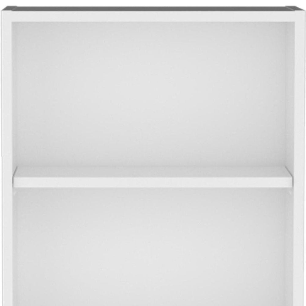 White Wood Wall Mounted China Cabinet - 21-inch