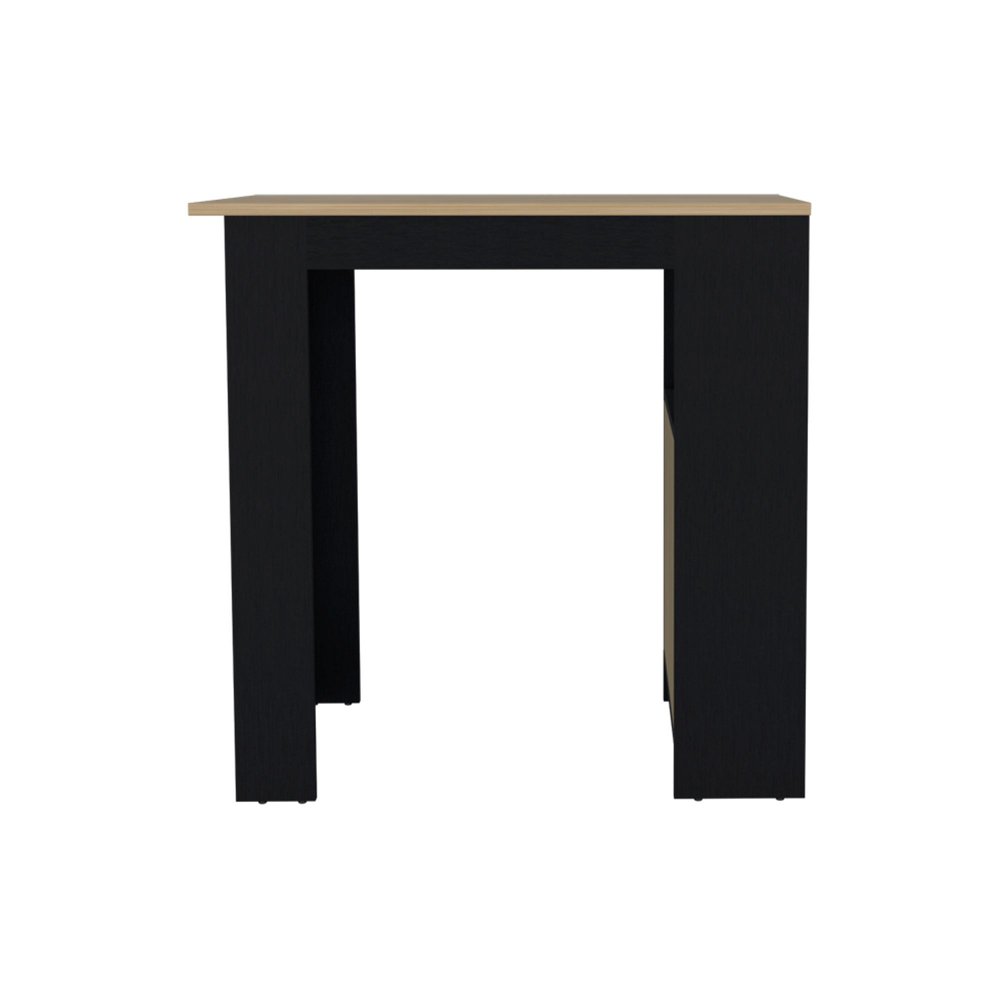 Black Wood Kitchen Island - 23-inch
