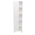White Wood Corner Accent Cabinet with Single Door - 20-inch