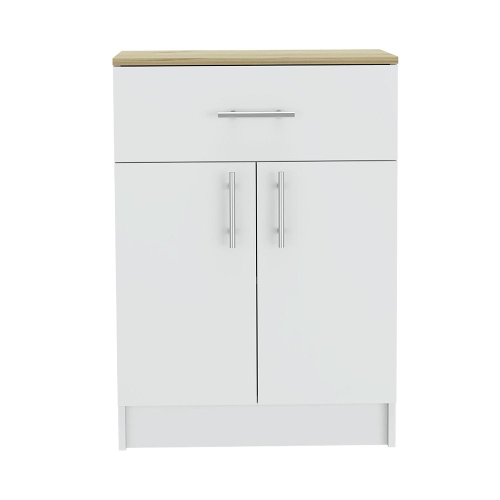 White Wood Two Door Pantry or Storage Closet - 34-inch