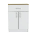 White Wood Two Door Pantry or Storage Closet - 34-inch