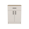 White Wood Two Door Pantry or Storage Closet - 34-inch