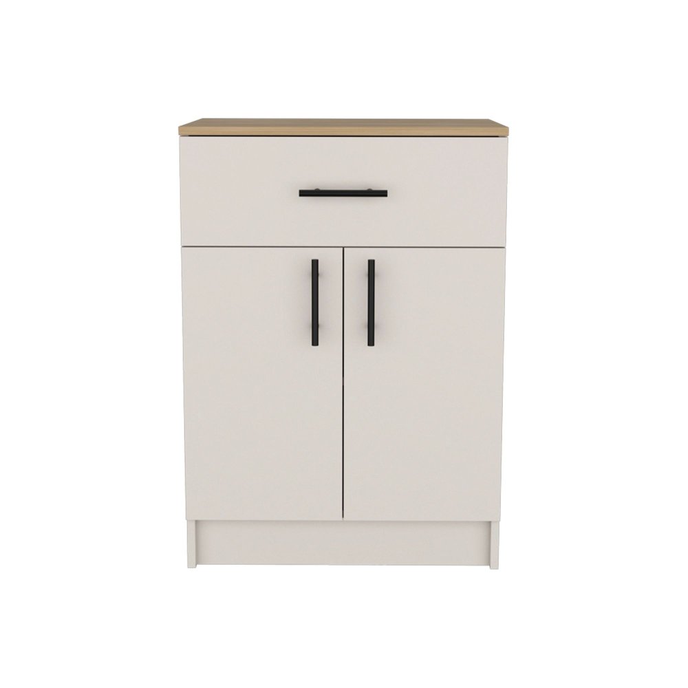 White Wood Two Door Pantry or Storage Closet - 34-inch