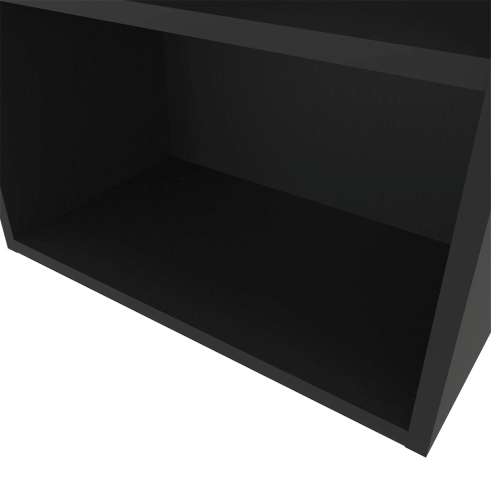 Black Wood Accent Cabinet - 21-inch