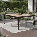 Black Heavy Duty Plastic Folding Outdoor Dining Table with Umbrella Hole