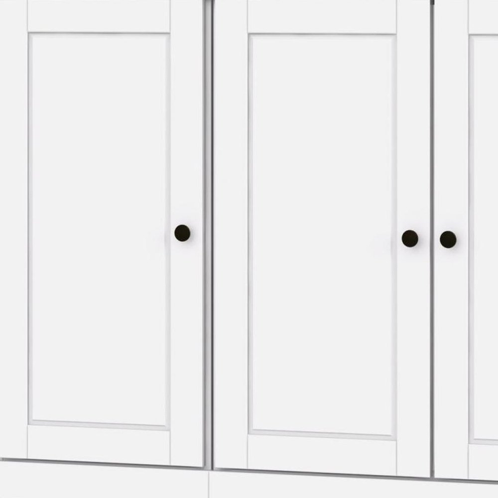 White Solid Wood 8 Two Drawer Pantry or Storage Closet - 72-inch