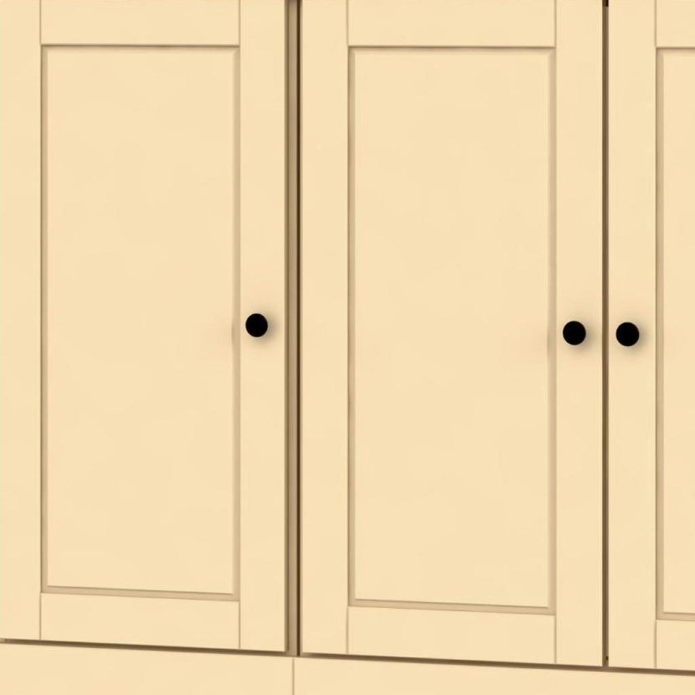 Yellow Solid Wood 8 Two Drawer Pantry or Storage Closet - 72-inch