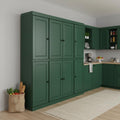 Green Solid Wood 8 Two Drawer Pantry or Storage Closet - 72-inch