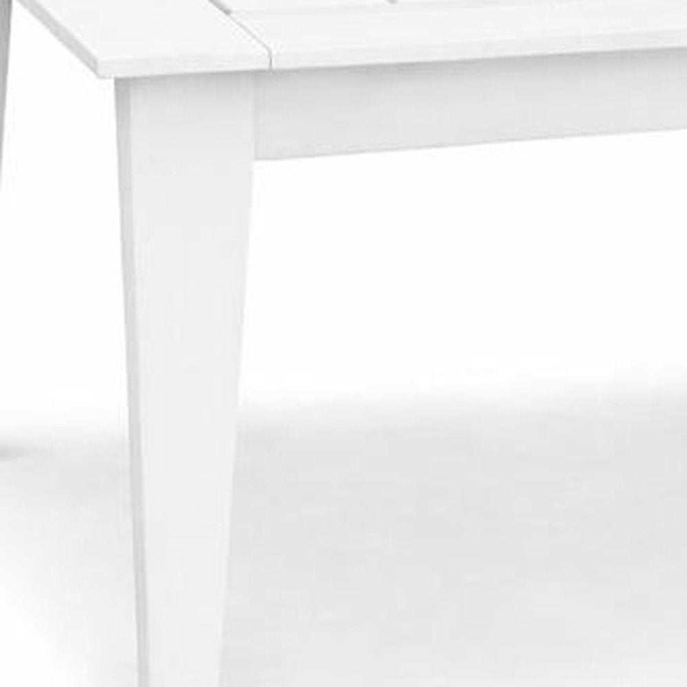 Black Heavy Duty Plastic Square Outdoor Dining Table - 39-inch