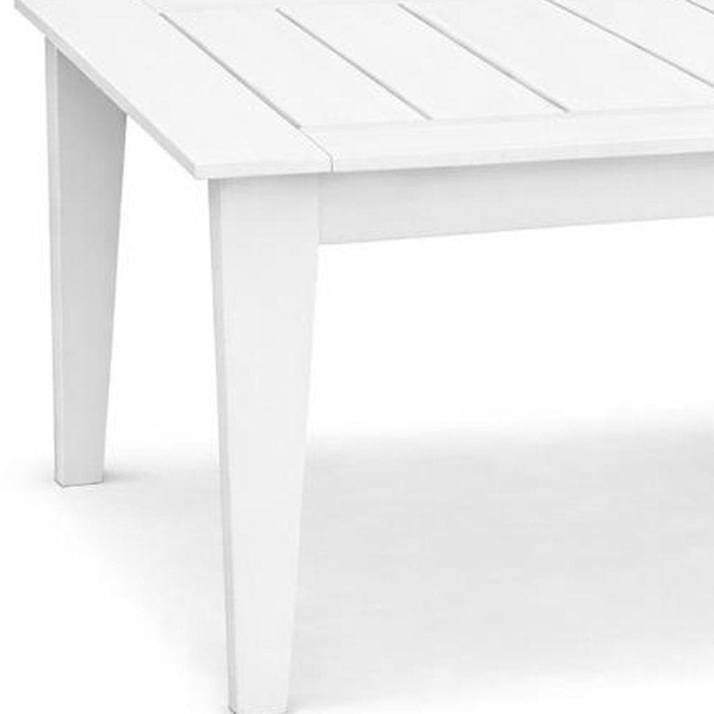 Black Heavy Duty Plastic Square Outdoor Dining Table - 39-inch