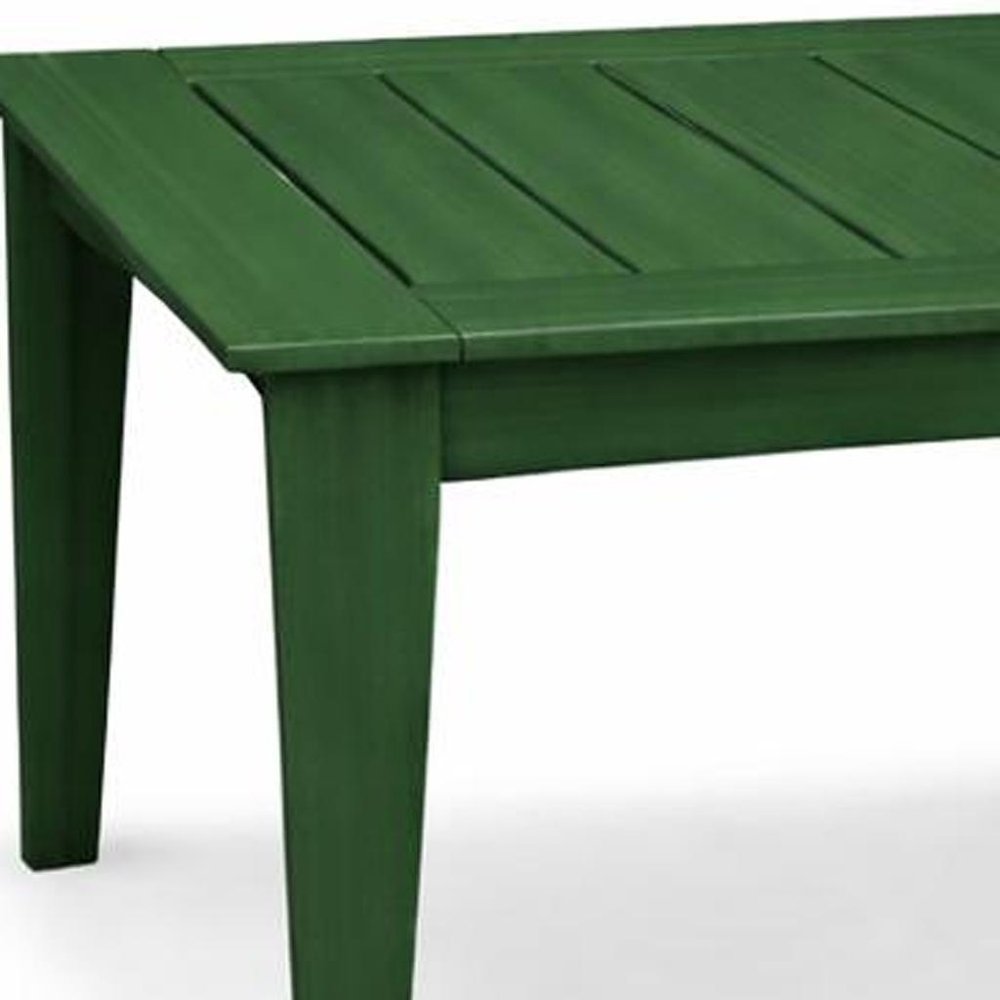 Black Heavy Duty Plastic Square Outdoor Dining Table - 39-inch