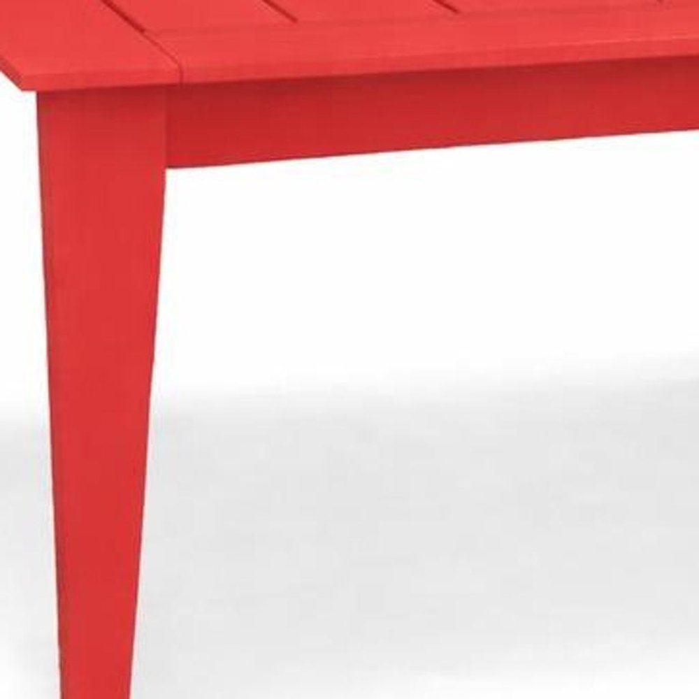 Black Heavy Duty Plastic Square Outdoor Dining Table - 39-inch