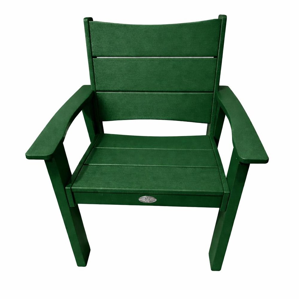 White Heavy Duty Plastic Outdoor Dining Chair - 26-inch