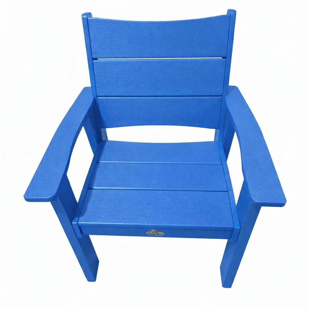 White Heavy Duty Plastic Outdoor Dining Chair - 26-inch