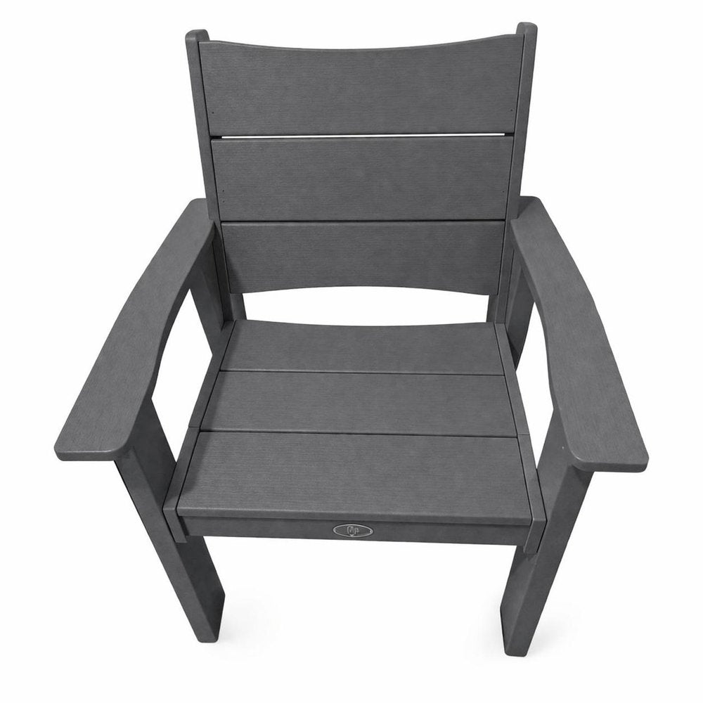 White Heavy Duty Plastic Outdoor Dining Chair - 26-inch
