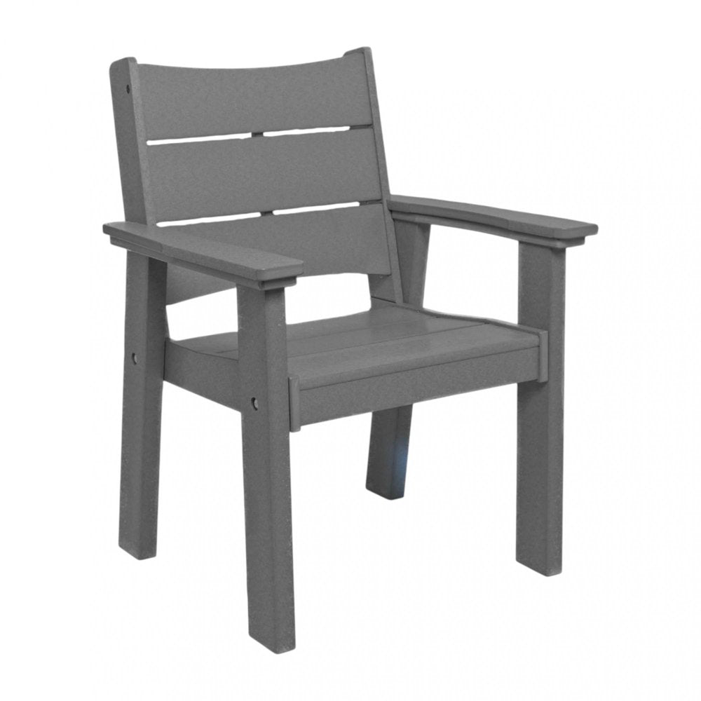 White Heavy Duty Plastic Outdoor Dining Chair - 26-inch