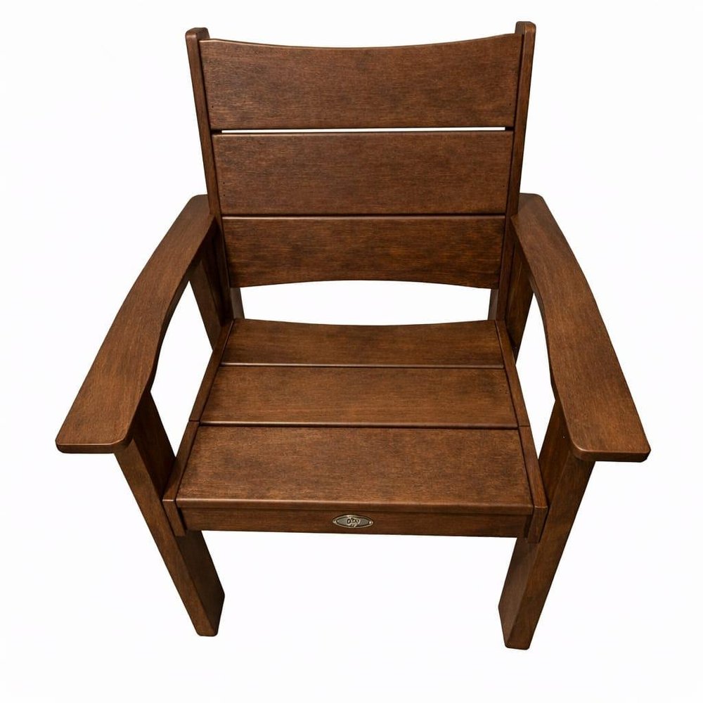 White Heavy Duty Plastic Outdoor Dining Chair - 26-inch