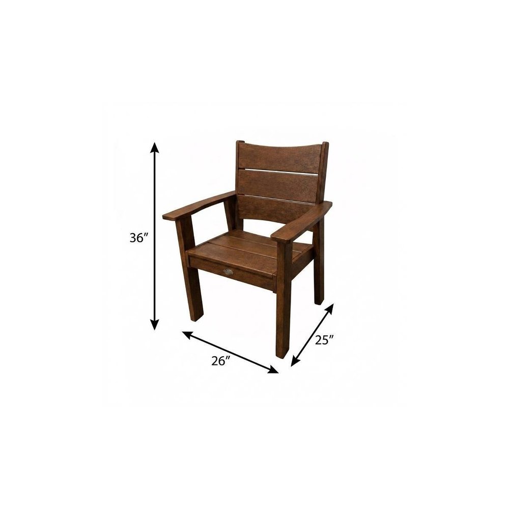 White Heavy Duty Plastic Outdoor Dining Chair - 26-inch