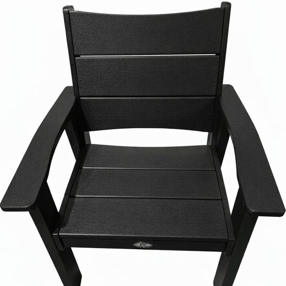 White Heavy Duty Plastic Outdoor Dining Chair - 26-inch