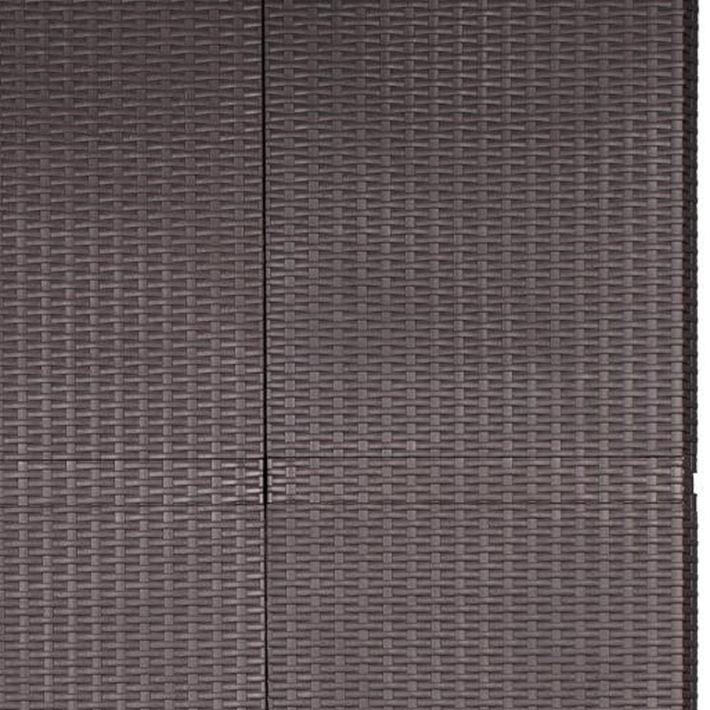 Espresso Plastic Square Accent Cabinet with Two Doors - 26-inch
