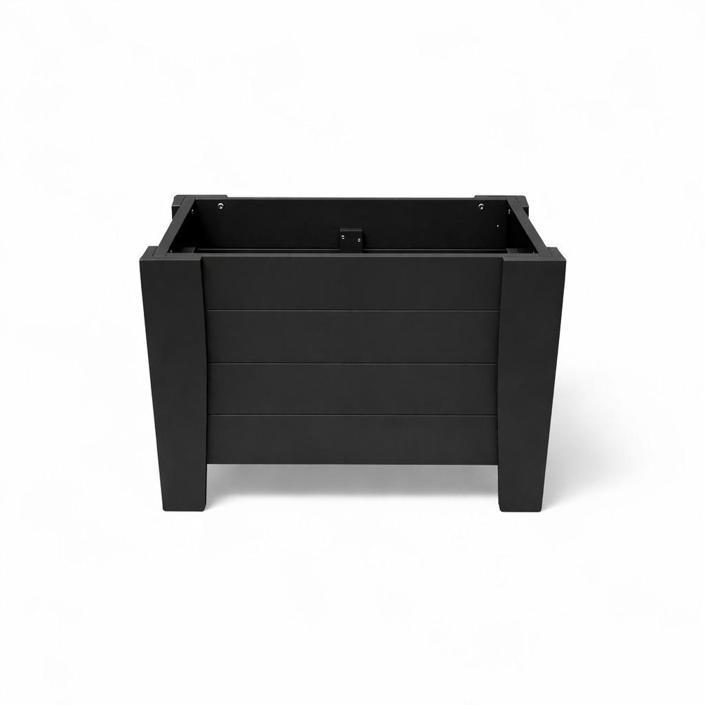 Black Heavy Duty Plastic Square Planter Box - 20 X 18-inch