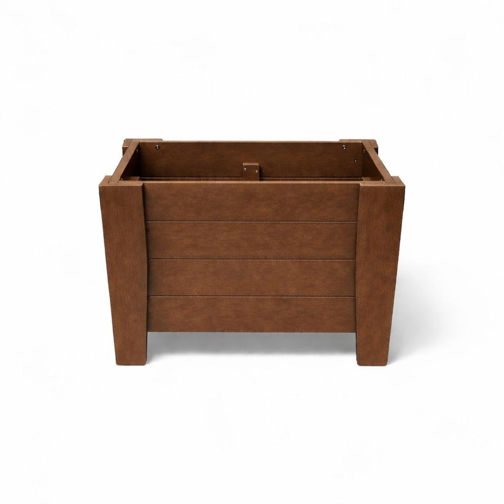 Black Heavy Duty Plastic Square Planter Box - 20 X 18-inch