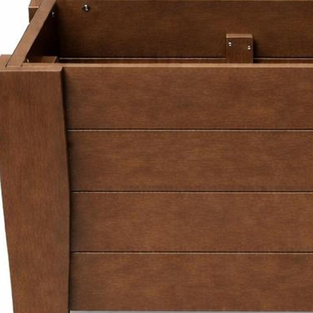 Black Heavy Duty Plastic Square Planter Box - 20 X 18-inch