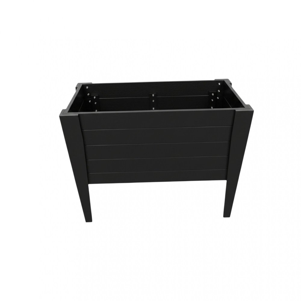 Black Heavy Duty Plastic Rectangular Raised Garden Bed - 30 X 36-inch