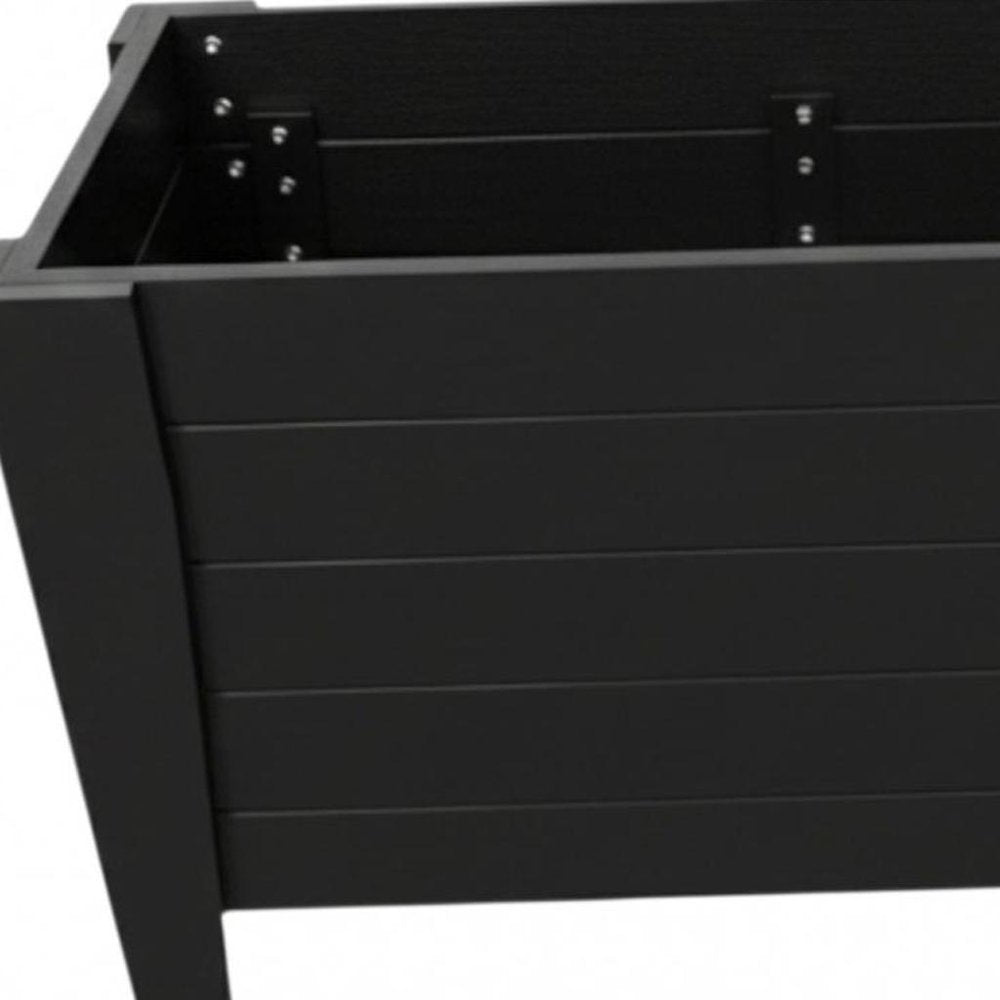 Black Heavy Duty Plastic Rectangular Raised Garden Bed - 30 X 36-inch