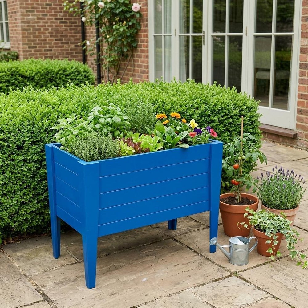 Black Heavy Duty Plastic Rectangular Raised Garden Bed - 30 X 36-inch