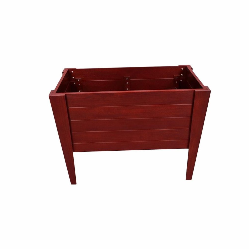 Black Heavy Duty Plastic Rectangular Raised Garden Bed - 30 X 36-inch