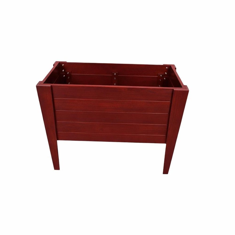 Black Heavy Duty Plastic Rectangular Raised Garden Bed - 30 X 36-inch