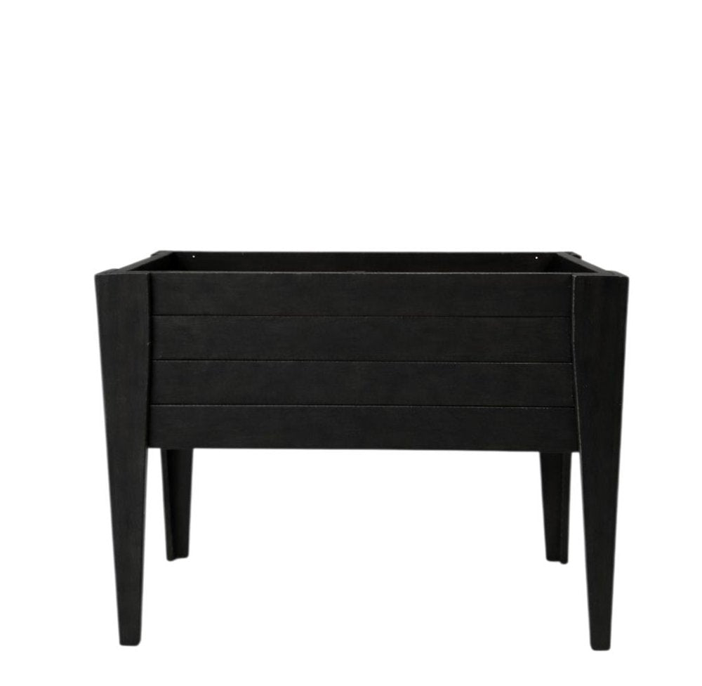 Black Heavy Duty Plastic Rectangular Raised Garden Bed - 30 X 48-inch