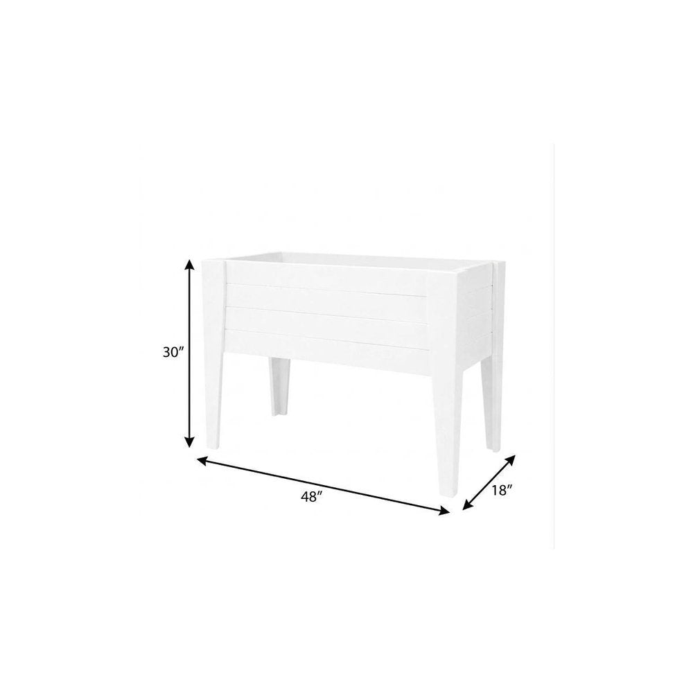 Black Heavy Duty Plastic Rectangular Raised Garden Bed - 30 X 48-inch