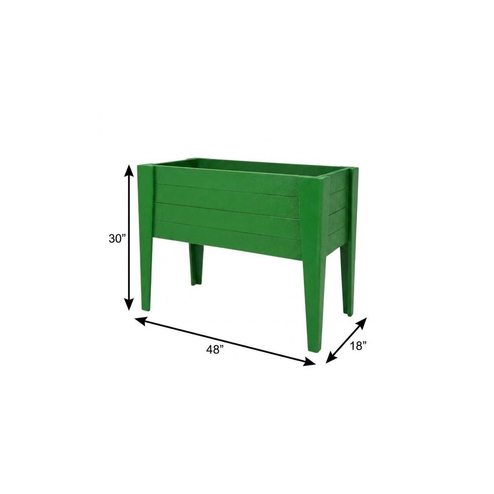 Black Heavy Duty Plastic Rectangular Raised Garden Bed - 30 X 48-inch