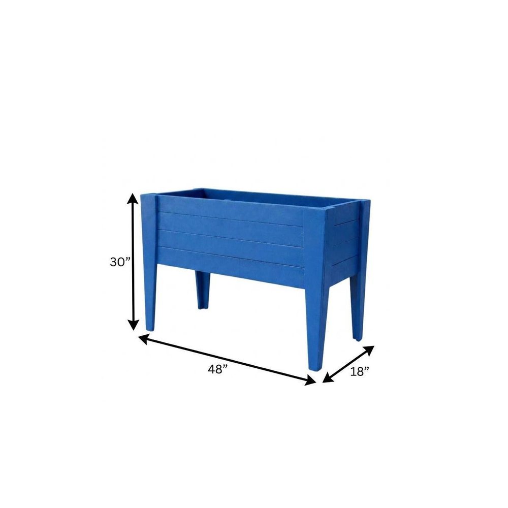 Black Heavy Duty Plastic Rectangular Raised Garden Bed - 30 X 48-inch