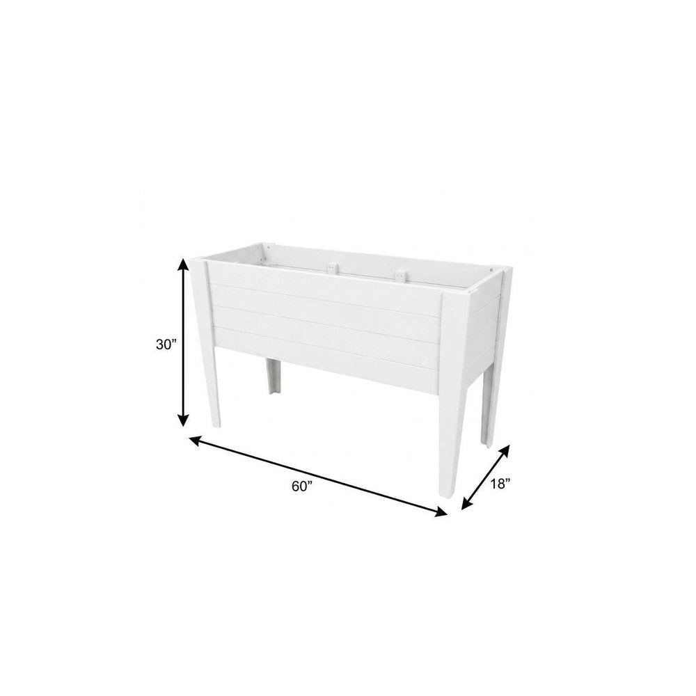 Black Heavy Duty Plastic Rectangular Raised Garden Bed - 30 X 60-inch